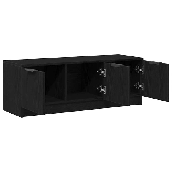 TV-Schrank Schwarz Eichen-Optik 102 cm