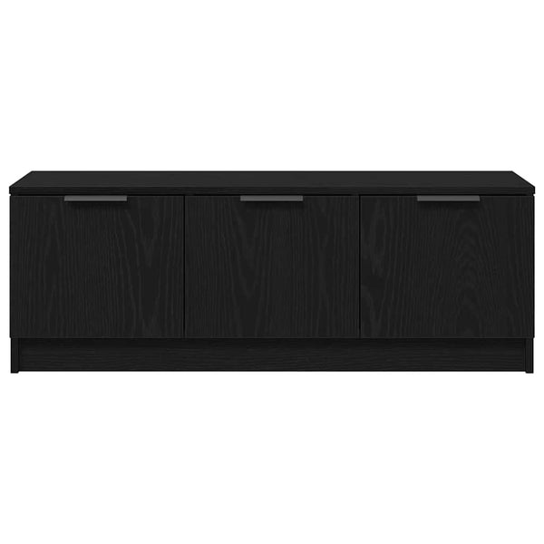 TV-Schrank Schwarz Eichen-Optik 102 cm
