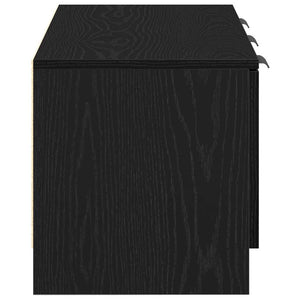 TV-Schrank Schwarz Eichen-Optik 102 cm