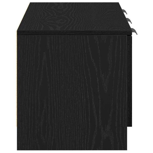 TV-Schrank Schwarz Eichen-Optik 102 cm