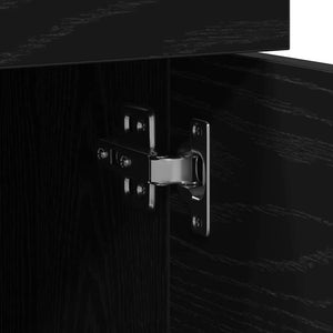 Aktenschrank Schwarz Eichenoptik 45x38x54cm