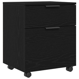 Aktenschrank Schwarz Eichenoptik 45x38x54cm