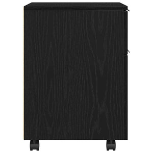 Aktenschrank Schwarz Eichenoptik 45x38x54cm