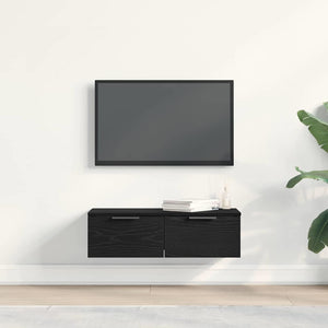Wandschrank Schwarz Eiche Optik 68x30x20cm