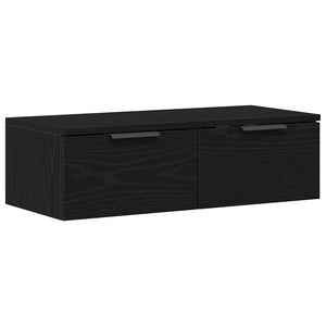Wandschrank Schwarz Eiche Optik 68x30x20cm