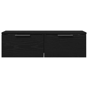 Wandschrank Schwarz Eiche Optik 68x30x20cm