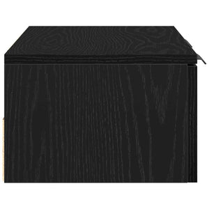 Wandschrank Schwarz Eiche Optik 68x30x20cm
