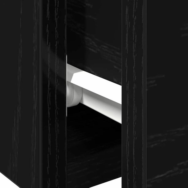 Wandschrank Schwarz Eiche 102 cm