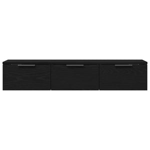 Wandschrank Schwarz Eiche 102 cm