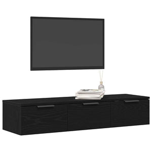 Wandschrank Schwarz Eiche 102 cm