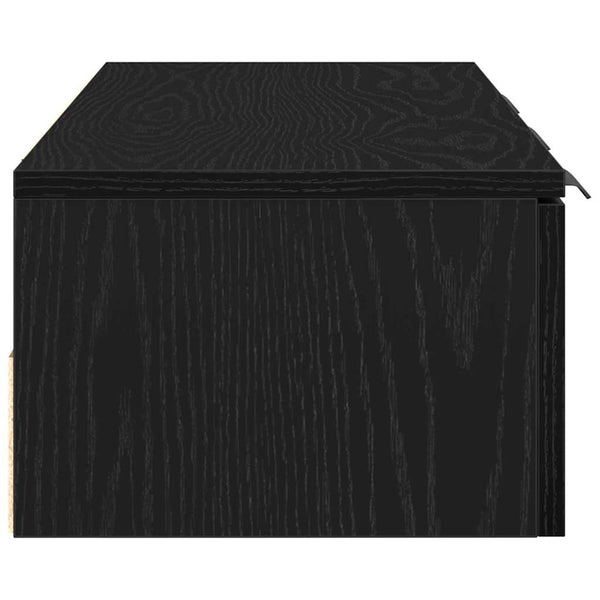 Wandschrank Schwarz Eiche 102 cm