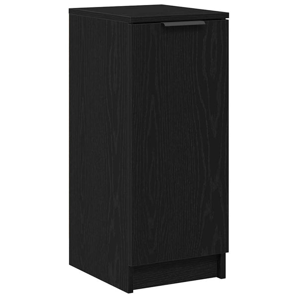 Schuhschrank Schwarz Eichenoptik mit Regal
