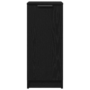 Schuhschrank Schwarz Eichenoptik mit Regal