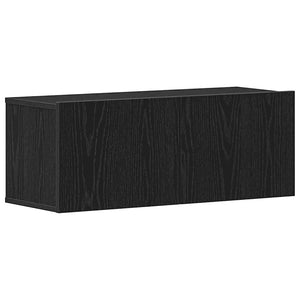 TV-Schrank 2er Set Schwarz Eichenoptik