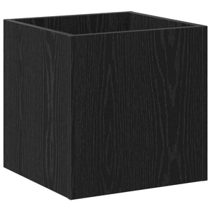 Blumentopf Schachtel Eichen-Optik Schwarz 40x40x40cm