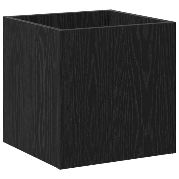 Blumentopf Schachtel Eichen-Optik Schwarz 40x40x40cm