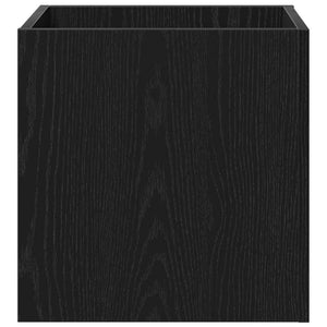 Blumentopf Schachtel Eichen-Optik Schwarz 40x40x40cm
