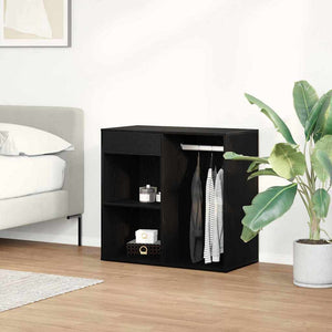 Kosmetikschrank mit Regal Schwarz Eichen-Optik