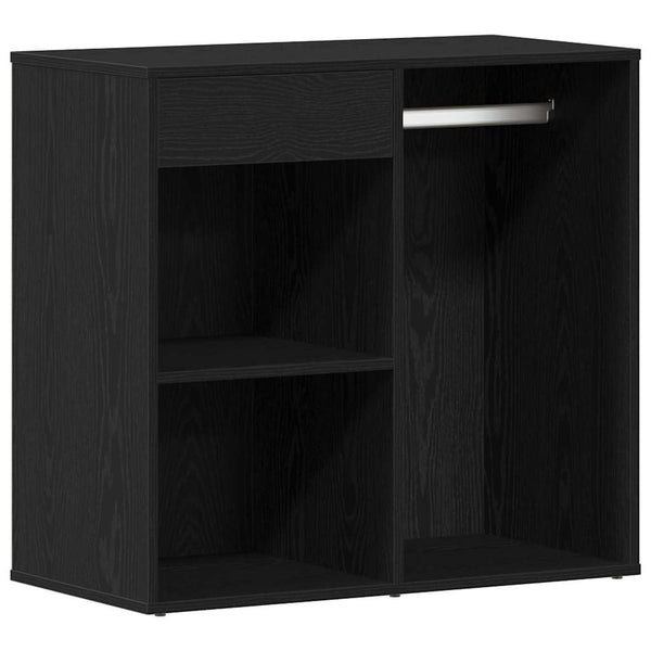 Kosmetikschrank mit Regal Schwarz Eichen-Optik