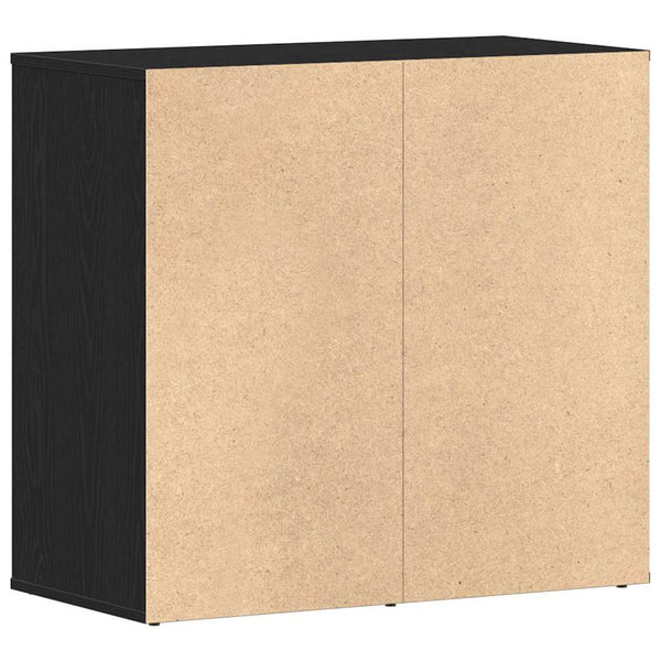 Kosmetikschrank mit Regal Schwarz Eichen-Optik