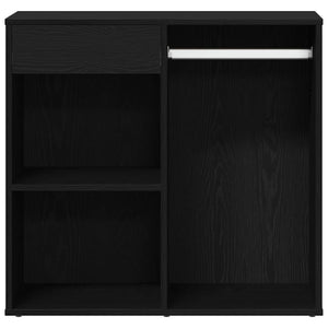 Kosmetikschrank mit Regal Schwarz Eichen-Optik