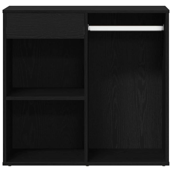 Kosmetikschrank mit Regal Schwarz Eichen-Optik
