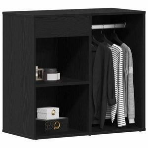 Kosmetikschrank mit Regal Schwarz Eichen-Optik