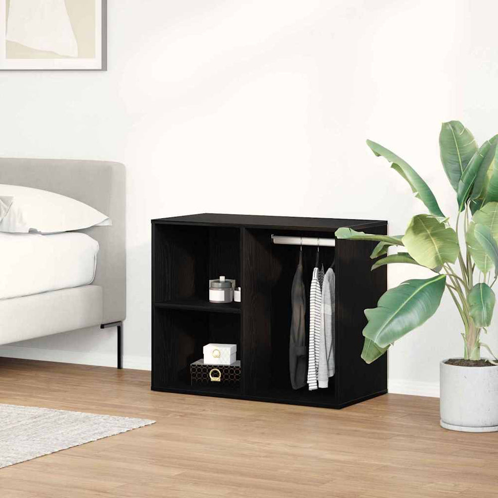 Kosmetikschrank mit Regal, Schwarz Eichen-Optik