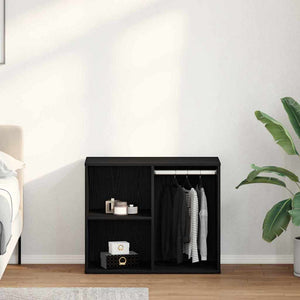 Kosmetikschrank mit Regal, Schwarz Eichen-Optik