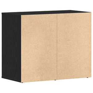 Kosmetikschrank mit Regal, Schwarz Eichen-Optik