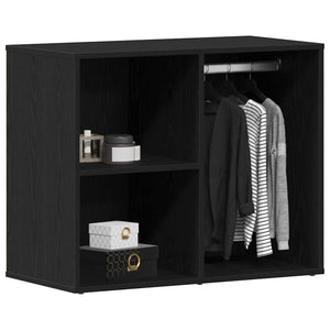 Kosmetikschrank mit Regal, Schwarz Eichen-Optik