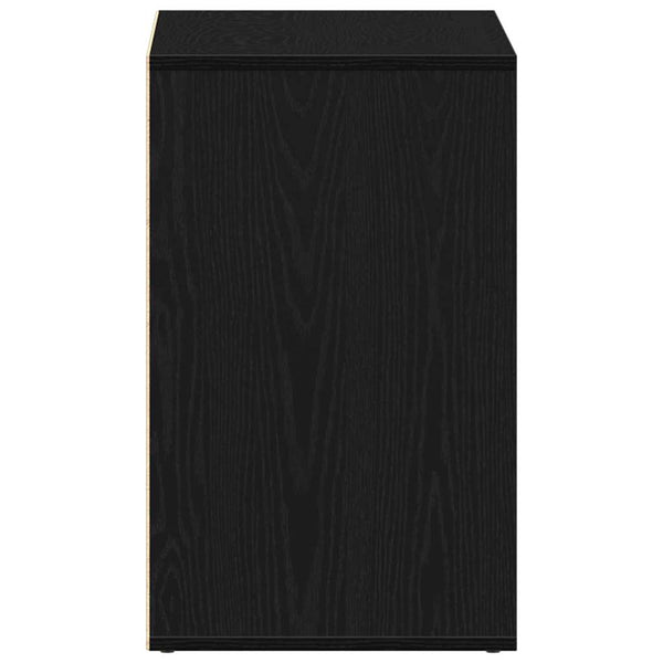 Kosmetikschrank mit Regal, Schwarz Eichen-Optik