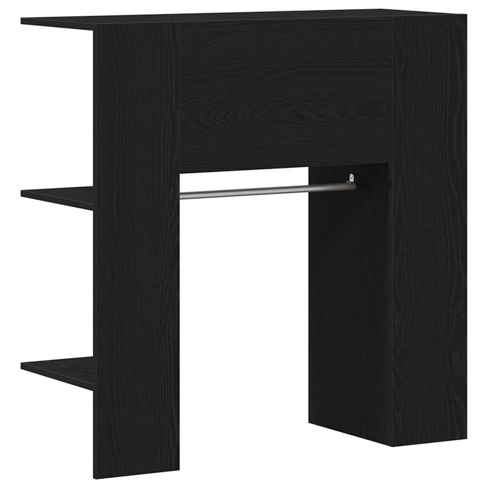 vidaXL Hallway Cabinet with Shelf Black Oak-Look 97.5 x 37 x 99 cm