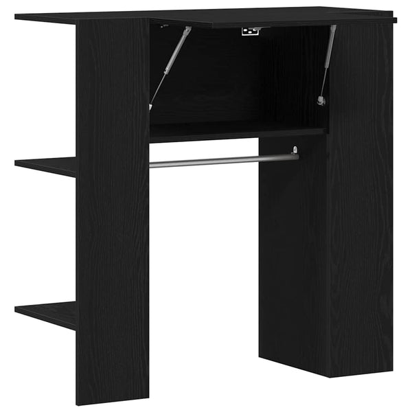 Flurschrank mit Regal Schwarz Eiche