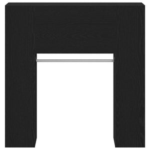 Flurschrank mit Regal Schwarz Eiche