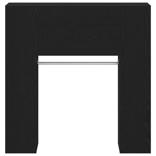 Flurschrank mit Regal Schwarz Eiche