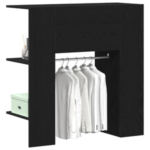 Flurschrank mit Regal Schwarz Eiche