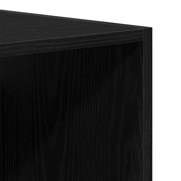 Hängender Wandschrank Schwarz Eiche 69,5x32,5x90cm