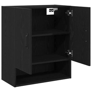 Wandschrank Schwarz Eiche 60x30x70cm