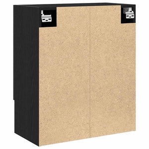 Wandschrank Schwarz Eiche 60x30x70cm