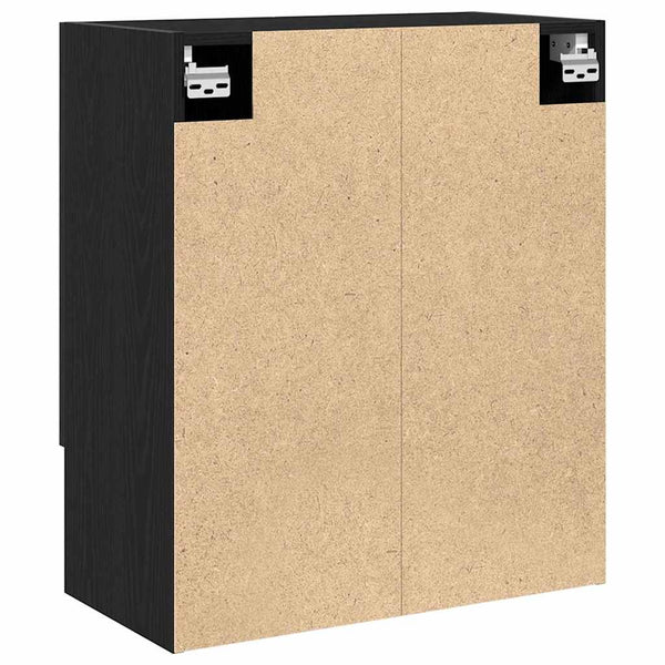 Wandschrank Schwarz Eiche 60x30x70cm