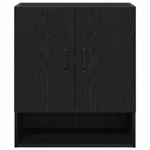 Wandschrank Schwarz Eiche 60x30x70cm