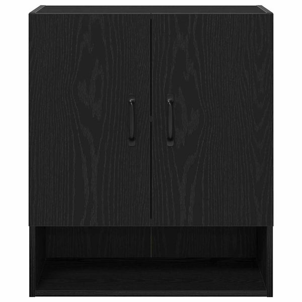 Wandschrank Schwarz Eiche 60x30x70cm
