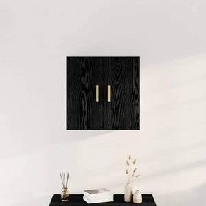 Wandschrank Schwarz Eichenoptik 60 cm