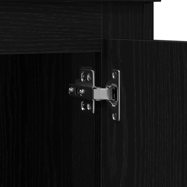Highboard Schwarz Eichen-Optik, 103.5 cm hoch