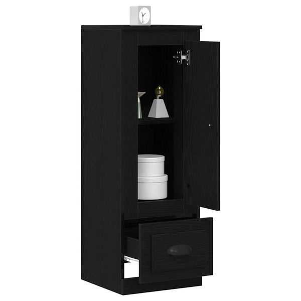Highboard Schwarz Eichen-Optik, 103.5 cm hoch