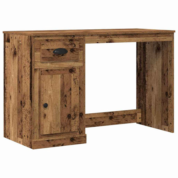 Schreibtisch Altholz mit Tür, 115 cm