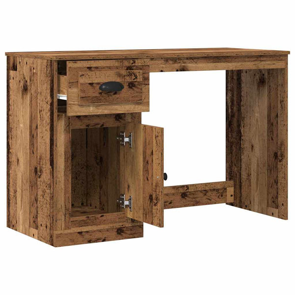 Schreibtisch Altholz mit Tür, 115 cm