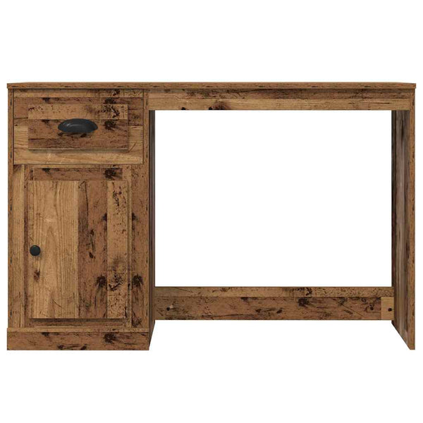 Schreibtisch Altholz mit Tür, 115 cm