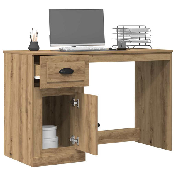 vidaXL Bureau chêne artisanat 50 x 115 x 75 cm en bois d'ingénierie